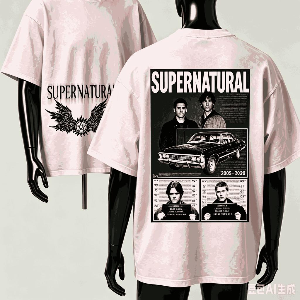 Supernatural For Fan Gift Tshirt Unisex Unisex Harajuku Oversized Unisex Short Sleeve Streetwear High Quality Couples Comfortable