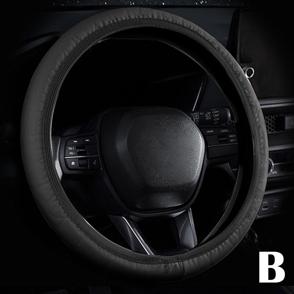 

Чехол на руль автомобиля, противоскользящий, автомобильный руль, тиснение, аксессуары, противоскользящий автомобильный чехол из кожи T9J3