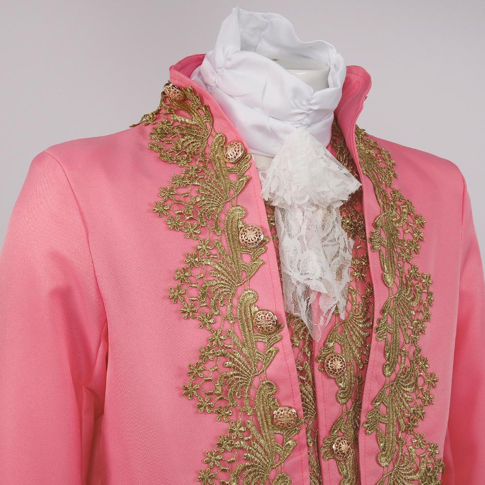 Traje Formal de Príncipe Medieval 2025: Conjunto de Jaqueta Cosplay Masculino Estilo Retrô de Quadra com Mangas Longas