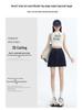 Denim A-Line Mini Skirt with Lining – Women's 2025 Summer Hip-Hugging, Anti-Exposure Design