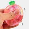 1/2/3/4Pcs Mini Radish Squeeze Toy Stress Relief Clear Glitter Radish Stress Sugar Ball Sensory Toy Decompression Fidget Toy Party