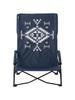 LOGOS King Cross-legged Chair (LOGOS LAND) 73173131 with Pocket, Foldable, Outdoor Camping Chair