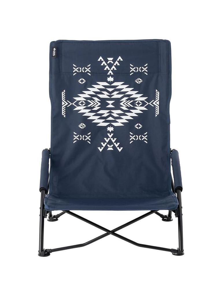 LOGOS King Cross-legged Chair (LOGOS LAND) 73173131 with Pocket, Foldable, Outdoor Camping Chair