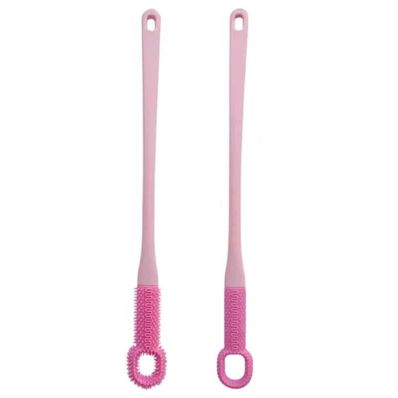 

Ergonomic Foot Scrubber With Gentle Massage Function Foot Cleaning Brush For Safe Use In Shower Or Bath Relaxing розовый