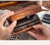 70-Piece Retro Wooden Stamp Set: Uppercase, Lowercase, Numbers, Cursive & Standard