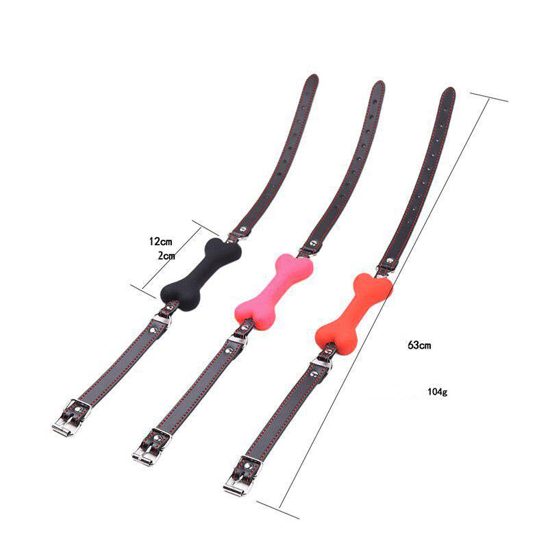 Adult Supplies Fun Bundled Props Silicone Dog Bones Mouth Plugs Mouth Opener Alternative Toys Couples Adult Games Sex
