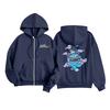 Kids Fashion Women's Lightweight Long Sleeve Zipper Hoodie Printed Hoodie With Pockets