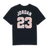 Jordan Sport DNA Solid Logo And Numbers Crew Neck Short Sleeve T-Shirt Men Tops Black DO8899-010