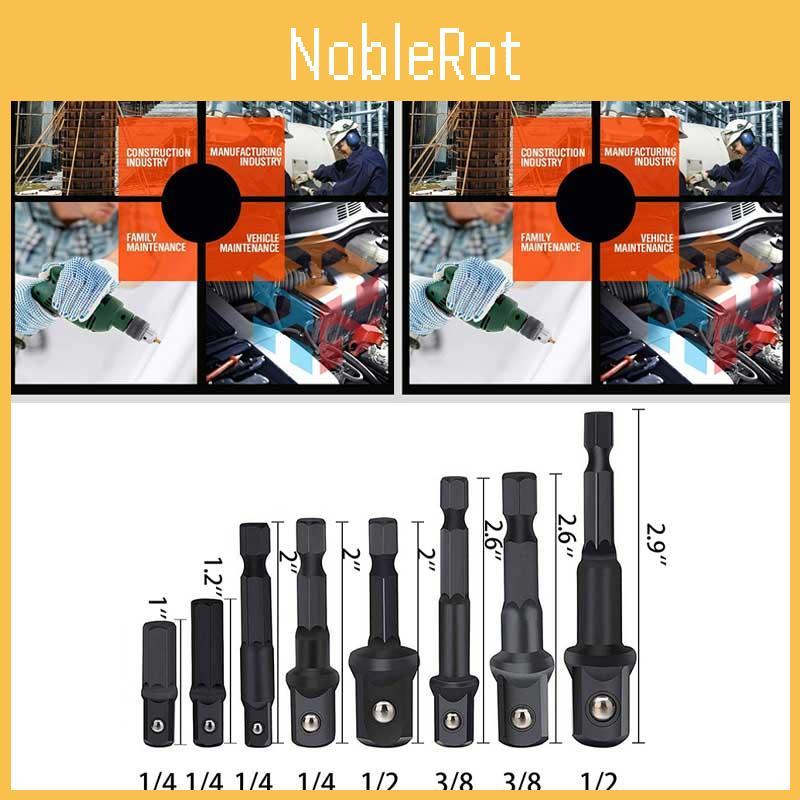 Versatile 8pc Impact Socket Adapter Kit For 1/4 Inch 3/8 Inch 1/2 Inch Drives
