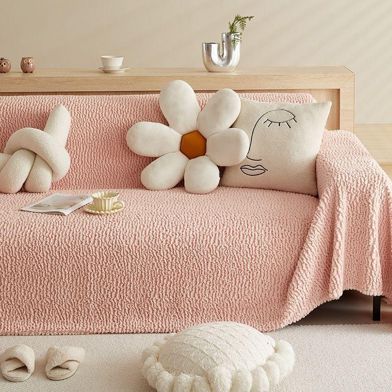 Winter Plush Sofa Towel Non-Slip Thickening Thermal Cover Blanket Sofa Handrail Backrest Cushion All-Inclusive Cover Towel