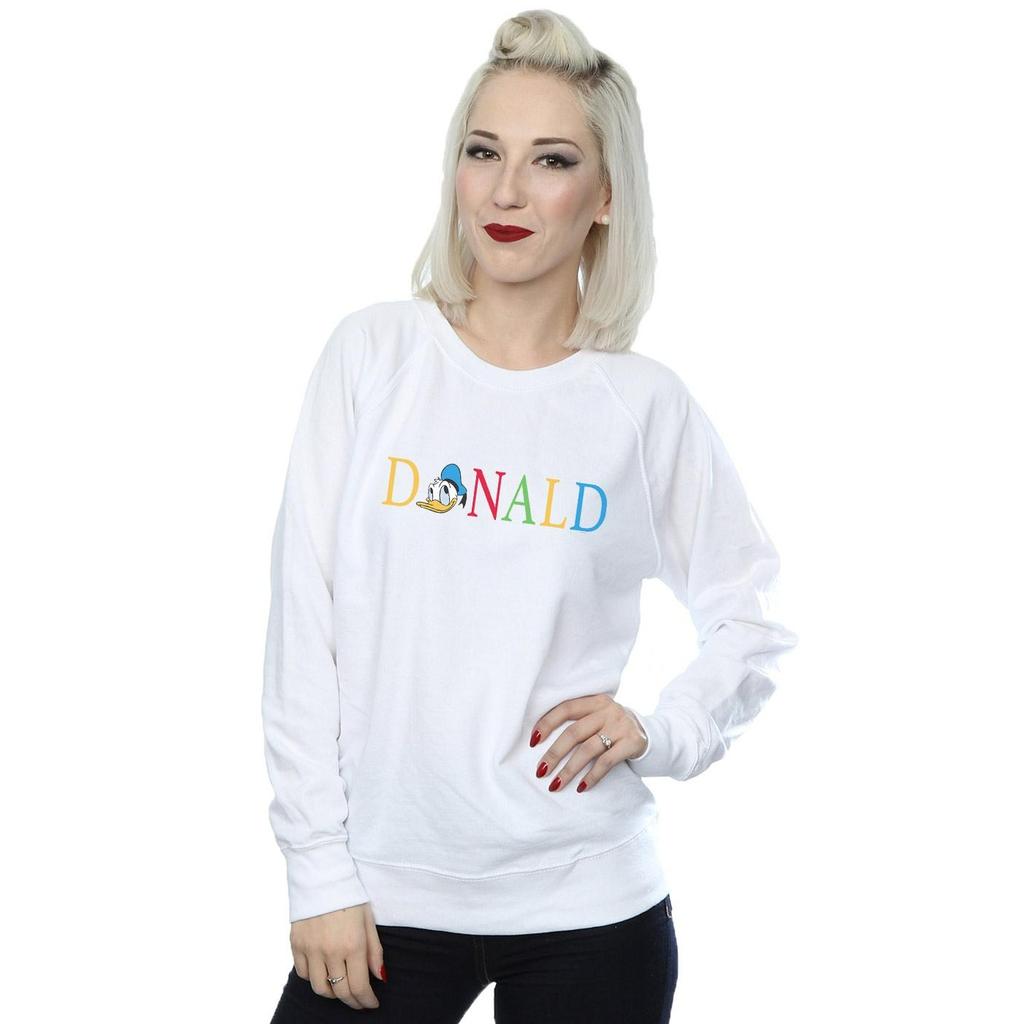 Disney Womens/Ladies Donald Duck Letters Sweatshirt