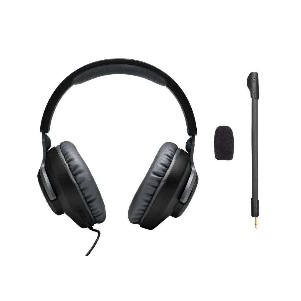 JBL FREE WFH Headset, Over-Ear, Detachable Microphone, Lightweight, Mute Function, Wired, 3.5mm/40mm Drivers, JBLFREEWFHBLK, Black