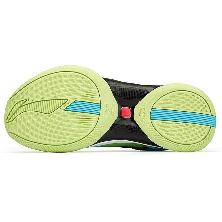 Li Ning Low Top Performance Basketball Shoes Men Sneakers Green Blue ABPR069-7