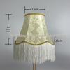 Handcrafted European-Style Tassel Lampshade for E27 Floor Lamp, Retro Bamboo Leaf Design, American Country Luxury