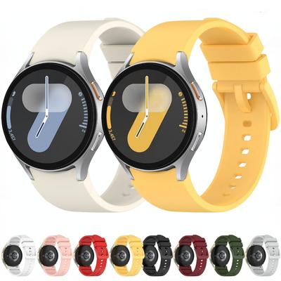 Silicone Strap for Samsung Galaxy Watch 4 Classic 46/42mm 5 Pro 45mm Bracelet for Galaxy 7 6 5 4 44mm 40mm/6Classic 47 43mm Band