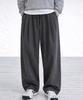 Jikeulib Cotton Double-Pleat Wide-Fit Elastic Waist Pants