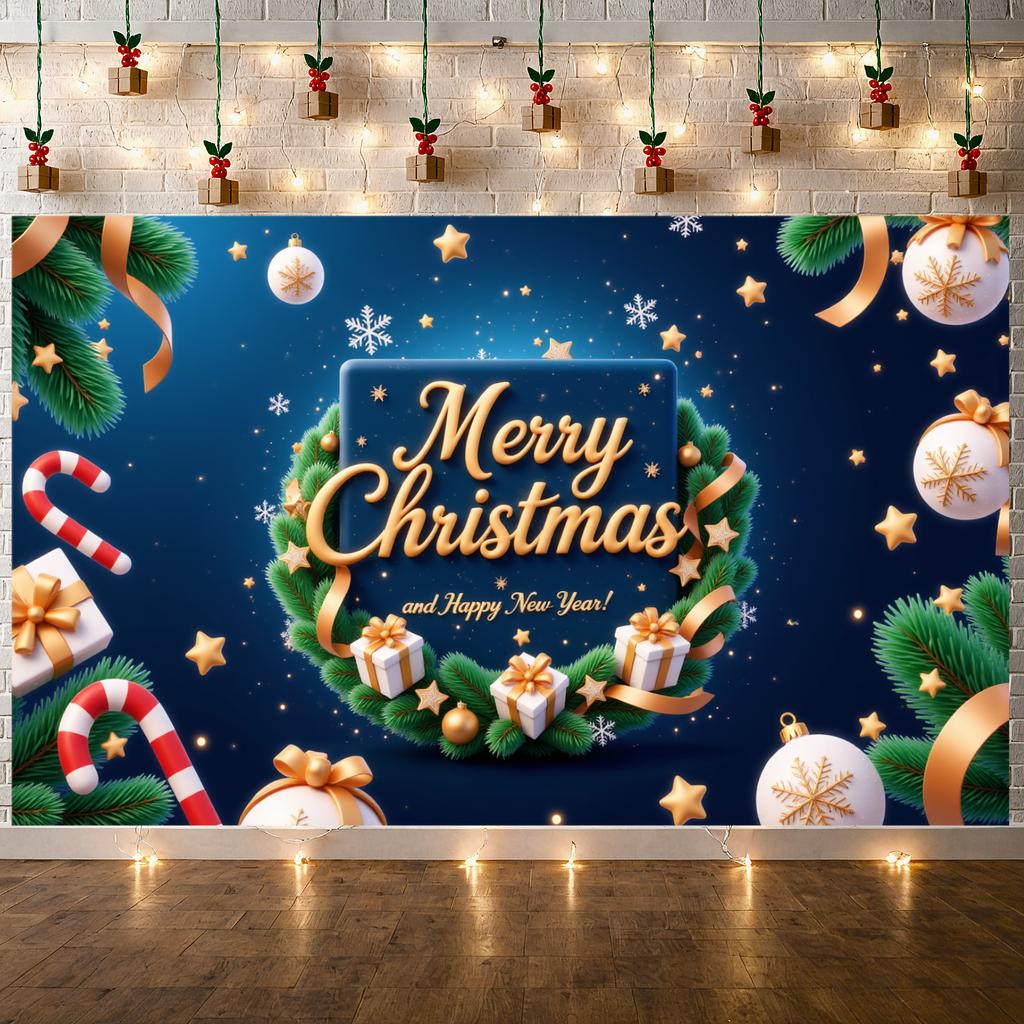 Xmas Background Sparkling Lights Festive Banner Winter Celebration Display Snowflake Design Noel Background For Holiday Family