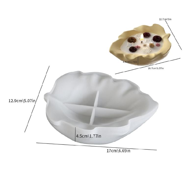 Leaf Shape Silicone Mould DIY Craft For Beautiful Resin Tray Containers Home Decoration
