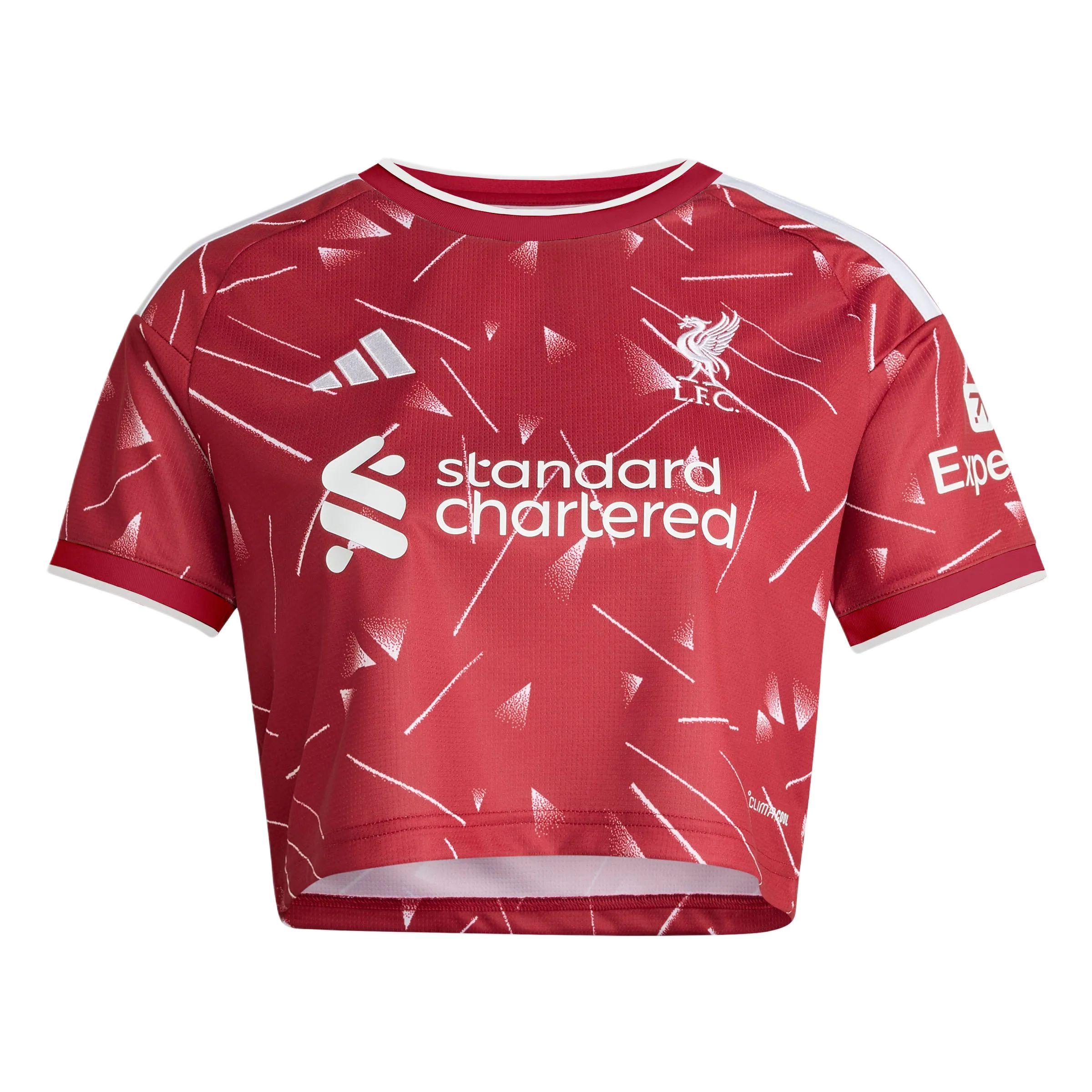 Adidas × Liverpool Fc 26/27 Home Jersey Crop Top Women tops KB8260 2XS