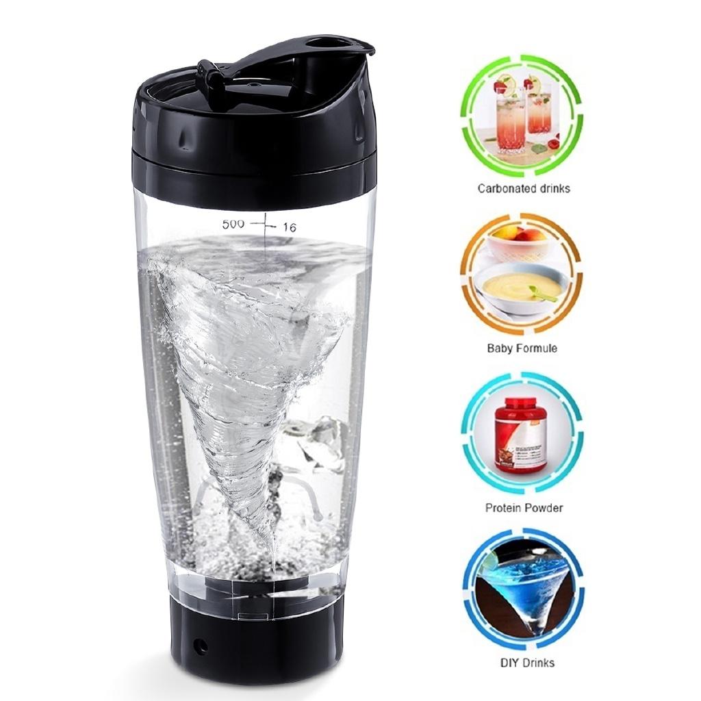 600ml USB Portable Electric Rechargeable Automatic Coffee Protein Milk Mixer Cup Shaker For Travel Use Fruit Juice Mixer