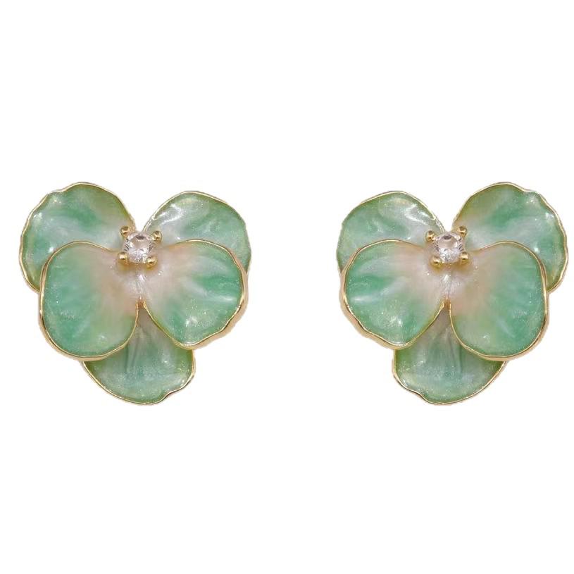 Iris Flower Enamel Stud Earrings: Fresh, Cute, and Versatile for Spring/Summer 2025