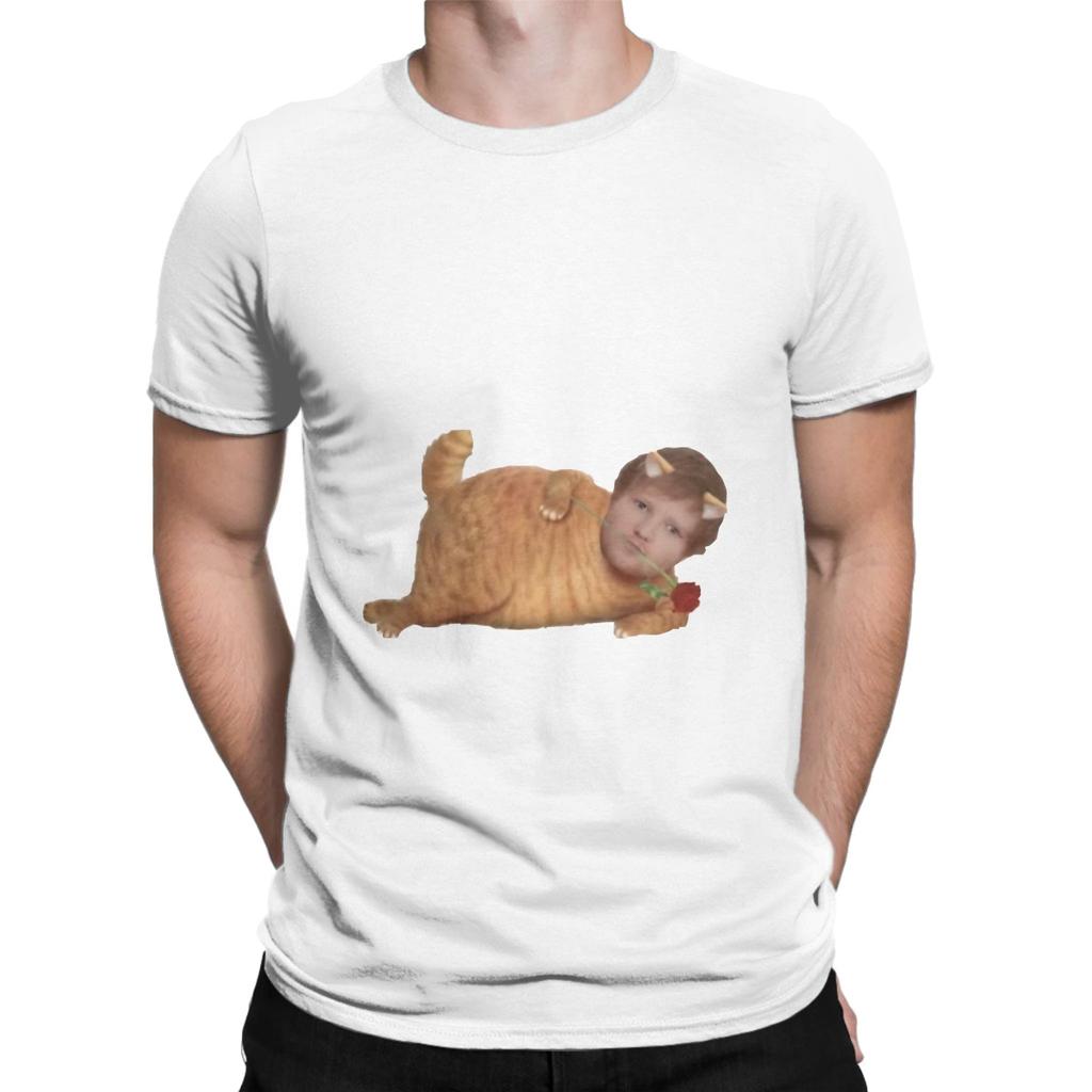 Kitty Ed Novelty 100 Cotton TShirt EEd Sheeran Tops Tees For Unisex