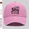Pc Casual Elegant Style Puppy Paw Print Letter Pattern Baseball Cap with Pet Dog Element Printed Sun Hat Comfortable Lightweig