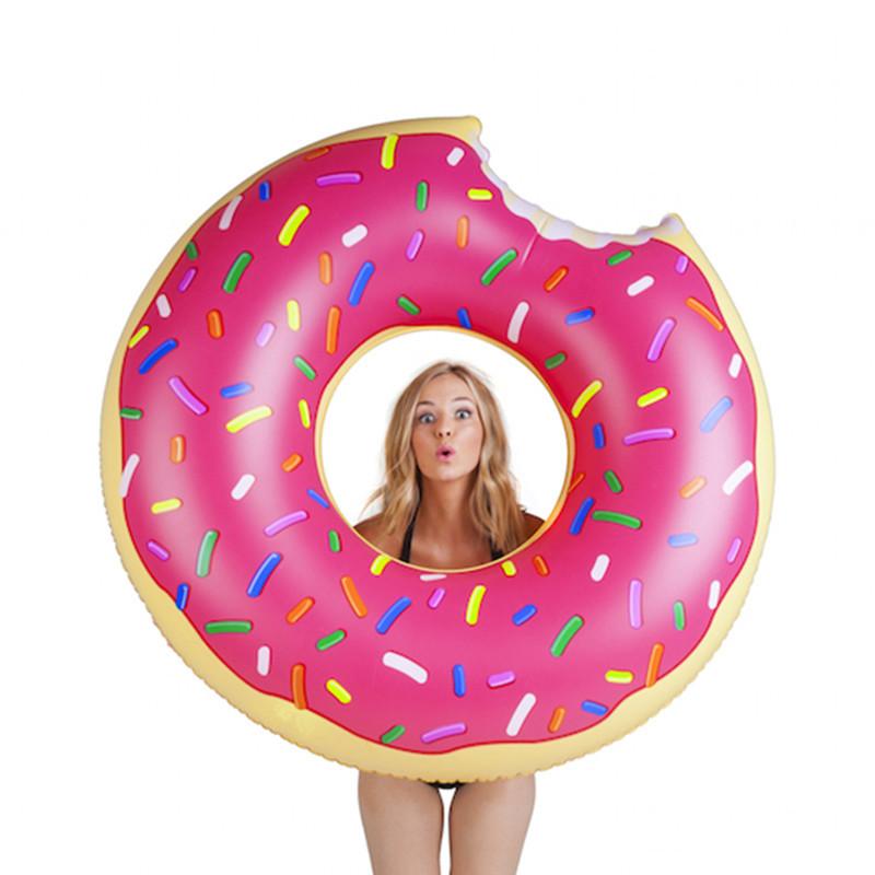 Sommer Wasser Aufblasbare Donut Schwimmen Ring Outdoor PVC Kinder Erwachsene Schwimmen Rettungsring Pool Spielzeug