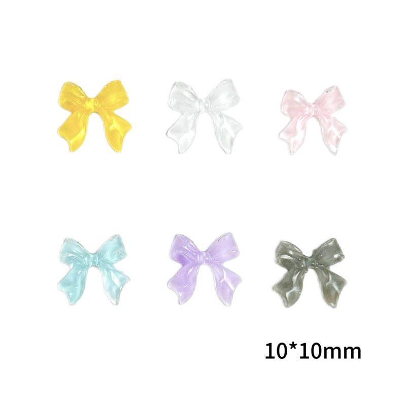 Ice Transparent 3D Colorful Ribbon Mini Nail Art Decorations - Trendy Accessory