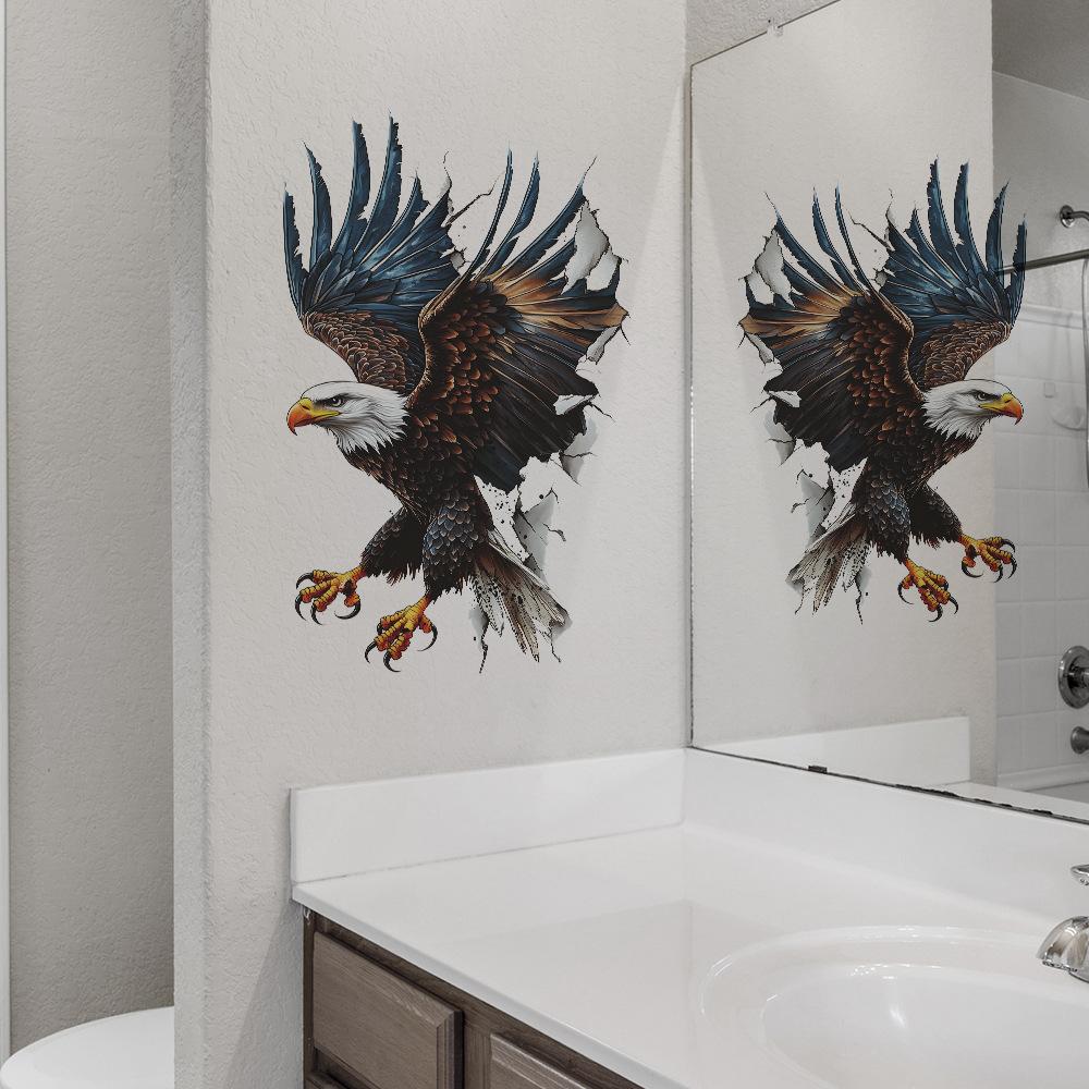 Σπασμένος Τοίχος Αετός που Υψώνεται Υπνοδωμάτιο Σαλόνι Μελέτη Διακόσμηση Εξωραϊσμός Φόντου Σπιτιού Αυτοκόλλητα Τοίχου