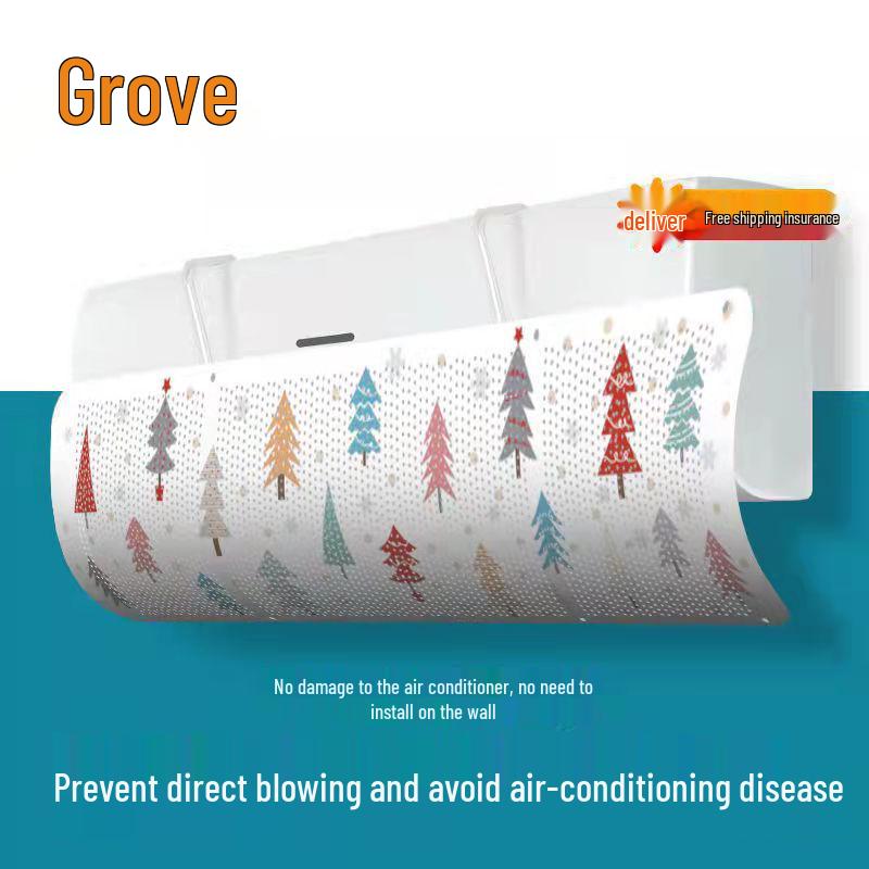 

Universal Wall-Mounted Air Conditioner Wind Deflector and Cold Air Barrier 95 x 35 cm