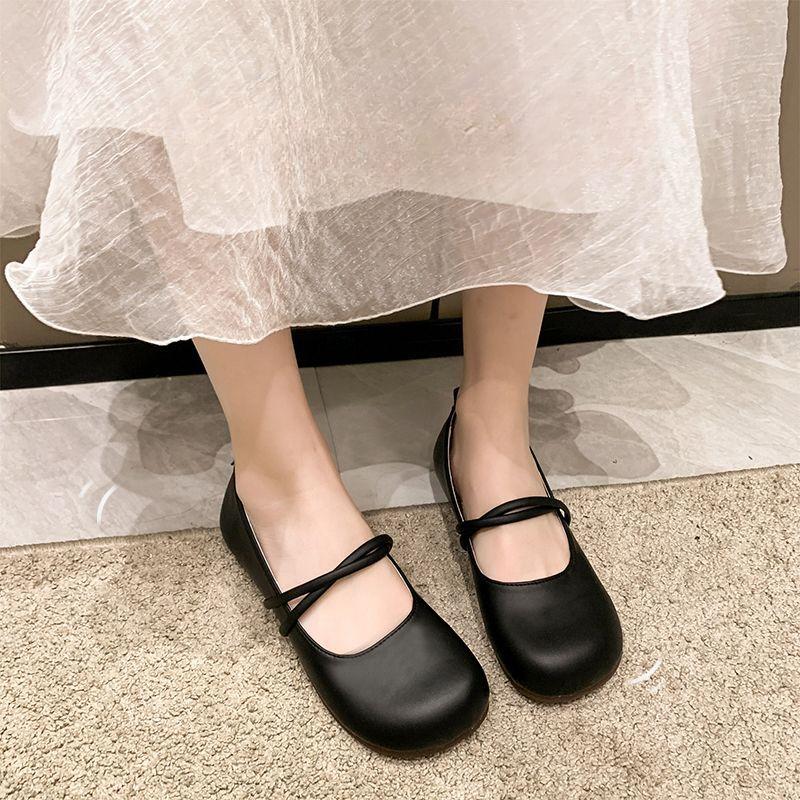 Damen Ballerinas Slipper Mokassins Runde Zehenpartie Mary Jane Schuhe für Damen mit Rabatt Günstig Ausverkauf Y2k Niedrigpreis Angebot Schuhverkauf