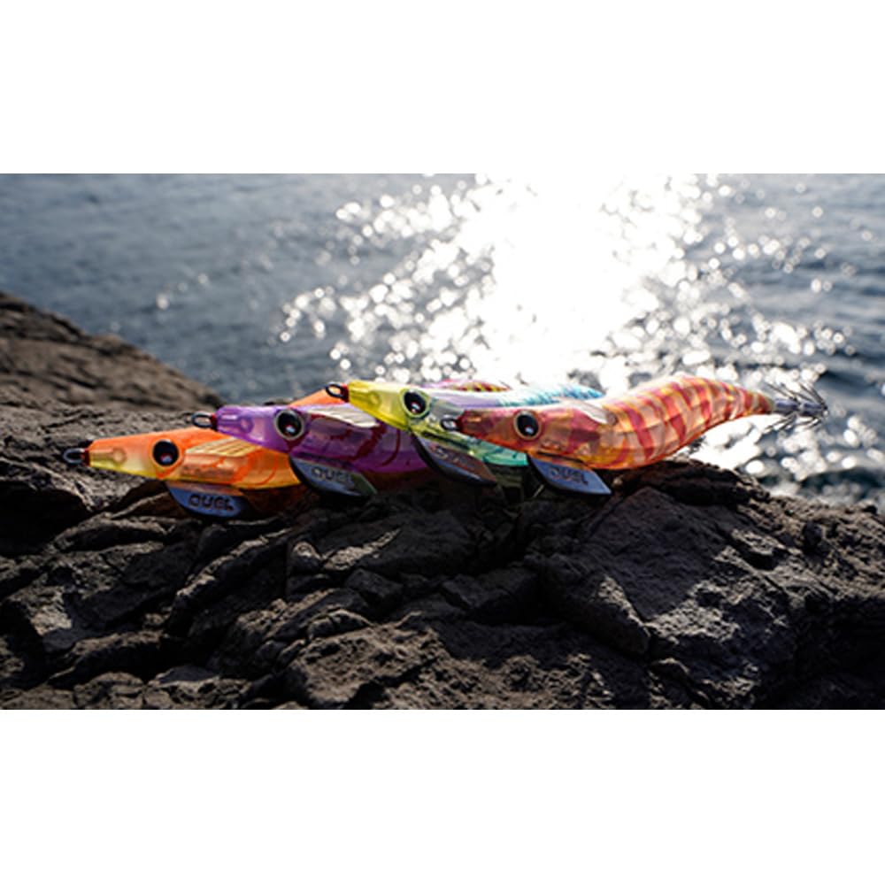 DUEL Squid Jig Lure LQ Clear Cloth Size Cloudy Lime for Squid Bigfin Reef and Egging (Lens Wrap) 3.0 25 Fishing, Squid,