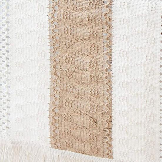 1 Stripe Table Runner Bohemian Heat-resistant Cotton Flax Wedding Banquet Table Runner with