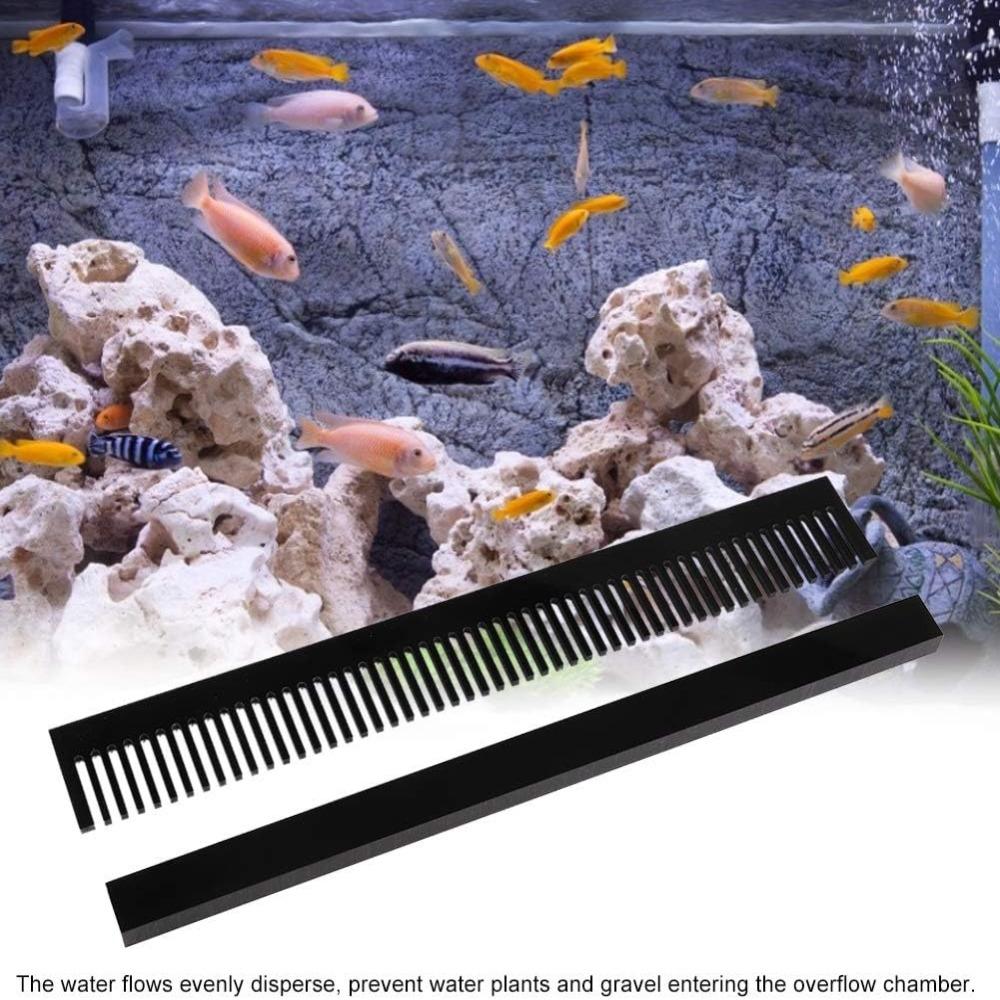 Schwarzer Kamm Acryl Fischkamm Überlaufleiste Aquarium