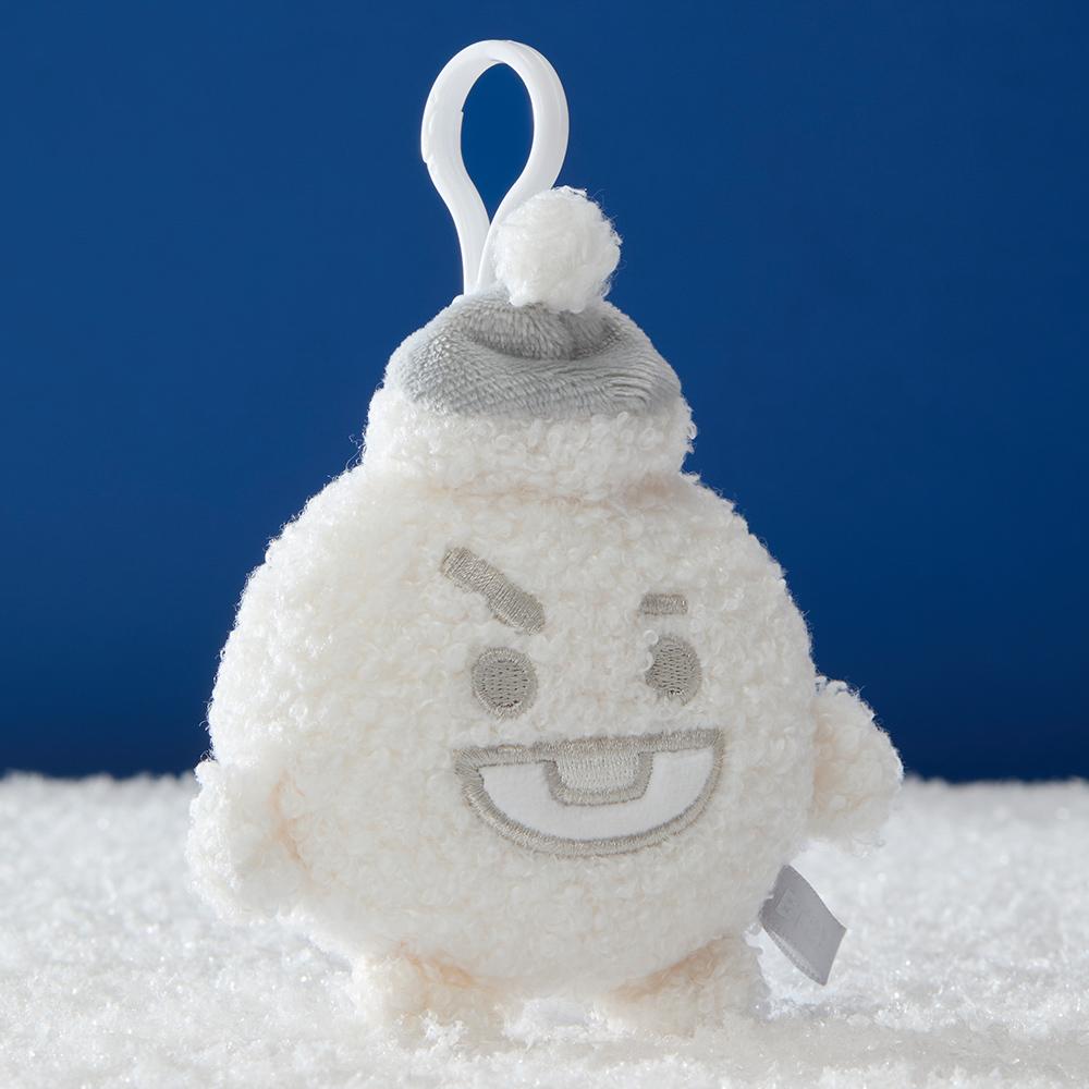 BT21 Shooky Snowman Plush Doll Keyring