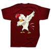 Funny Animal Farmer Dabbing Dab Hen Chicken T Shirt Tee Tops Round Neck ShortSleeve Fashion Tshirt Clothing Casual Tshirts