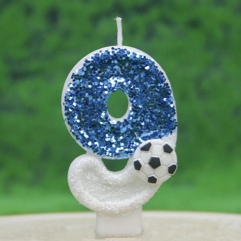 Creative Football Birthday Candle for Cake Decoration, DIY World Cup Party, First Birthday Celebration