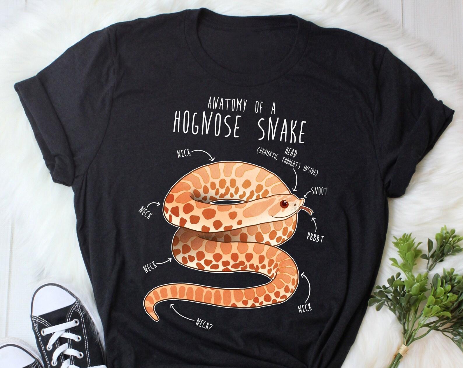 Albino Hognose Snake Shirt, , , Funny Reptile Tshirt, Snake Lover Gift, Reptile T-shirt, Cute Snake Tee Anatomy Python Snake Mom Dad 100