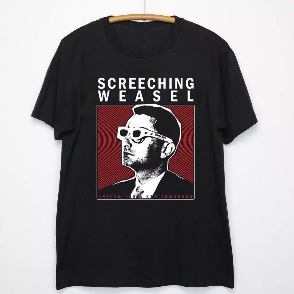 Vtg Screeching Weasel Anthem For A New Tomorrow Cotton Black T Shirt MM1173 Unisex T-Shirt