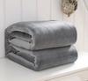 Custom Microfiber Flannel Fleece Blanket Throw Fleece Bed Blanket Knit Solid Color Cashmere Travel Blanket
