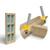 3pcs/set Glass Door Plank Wood Working Tools Curboard Cutter Router Bits 1/2 Shank 12mm Shank 8mm Shank T Type Ballnose