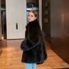 Women's Imitation Fox Fur Coat Women's Autumn and Winter Environmental Protection Fur Mid-length Fur Coat