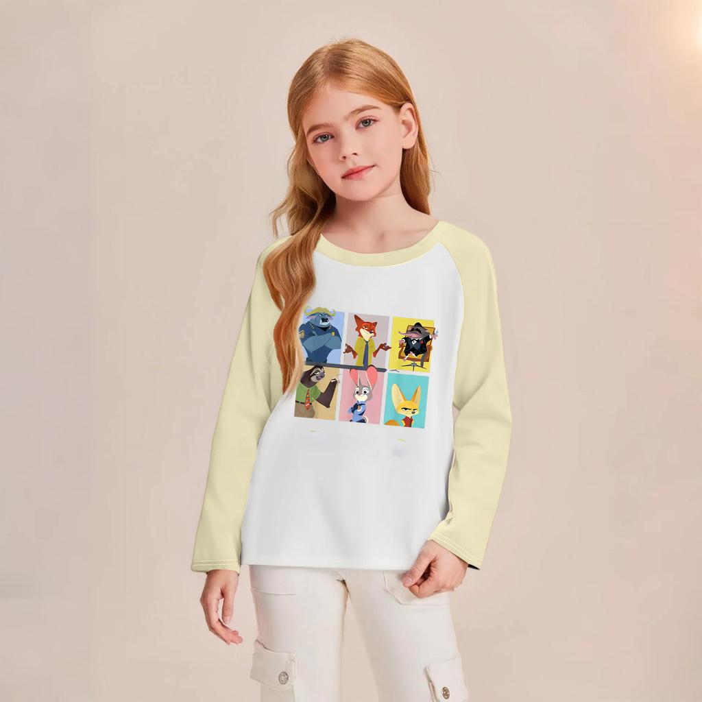 Modisches und bequemes Kinder-Langarm-Oberteil mit Rundhalsausschnitt und lockerem Schnitt