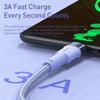 Toocki 2 Pack 3A USB C Cable Type C For 12t Pro Realme Redmi 12 Pro Poco F3 X4 GT Fast Charging Cable Data Cord Wire