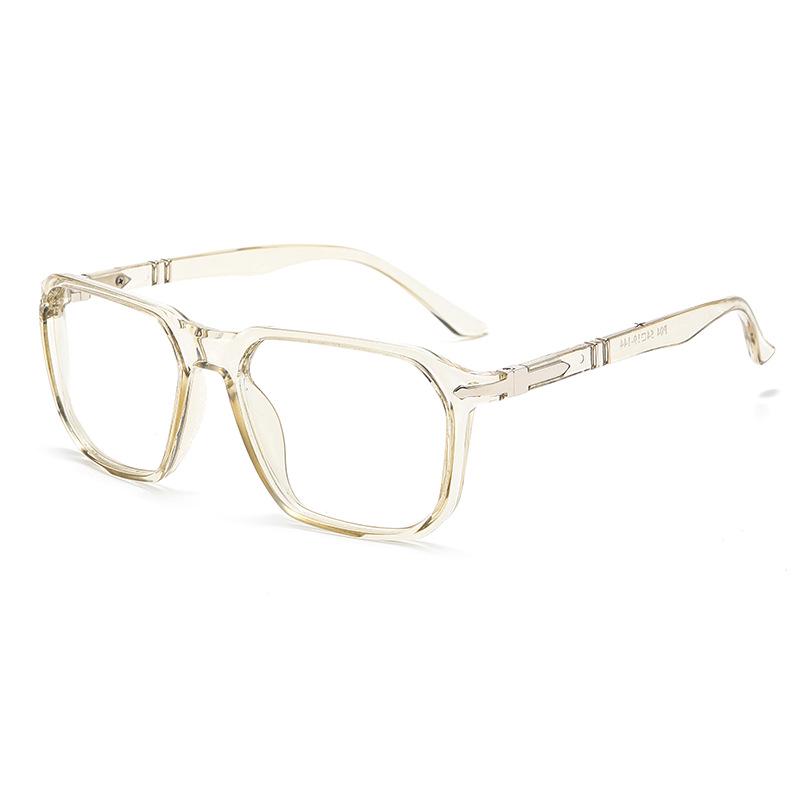 2025 Square Frame Polarized Photochromic Sunglasses for Outdoor Driving and Fishing with Spring Temples