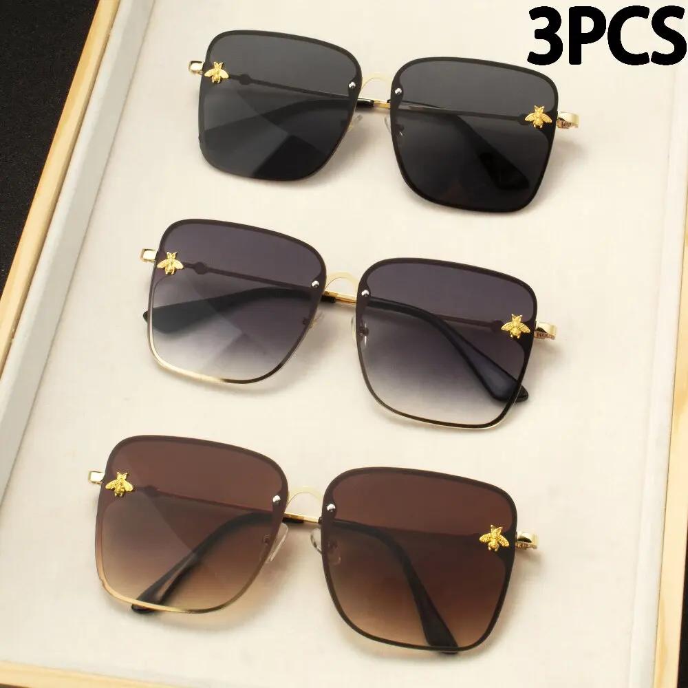 Nowa Moda Damskie Duże Bezramkowe Kwadratowe Okulary Przeciwsłoneczne Kobiety Mężczyźni Małe Okulary Gradientowe Okulary Przeciwsłoneczne Damskie UV400