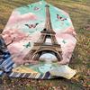 1PC Eiffel Tower Butterfly Umbrella-8-Rib Reinforced, Automatic Open, Lightweight & Durable, Fashion Accessory for Outdoor, J0359