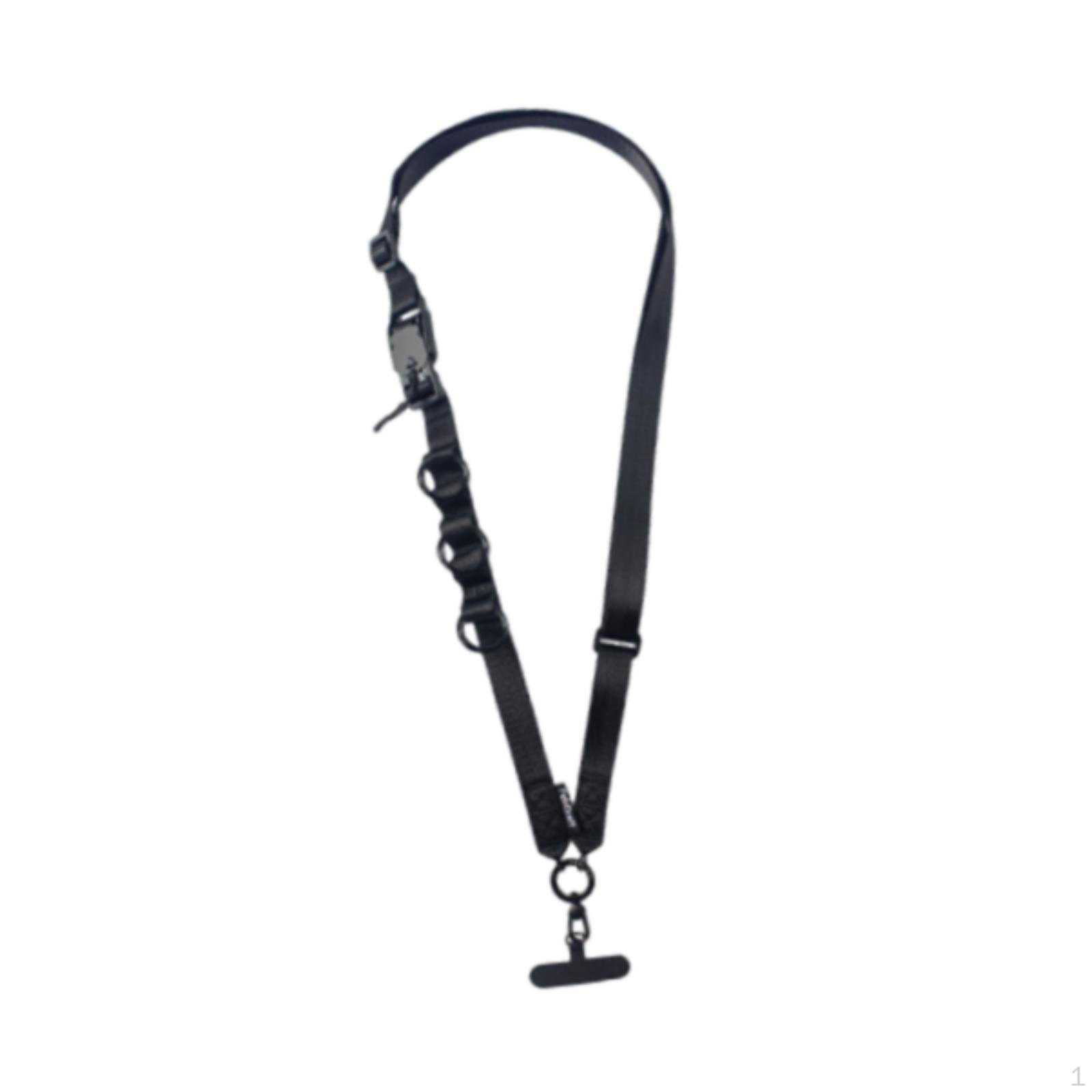 

Phone Lanyard Crossbody Strap Adjustable Lighweight Portable Decoration Versatile Gift чорний
