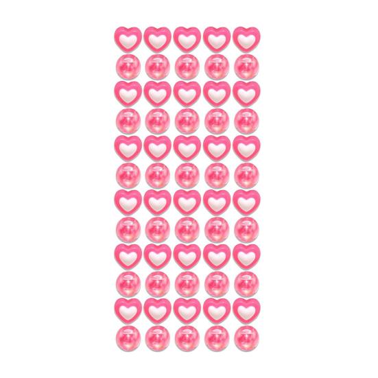 60Pcs Braid Hair Accessories, Heart Letter Shape Hair Rings, Large Hole Design Hair Beads for Thick Braids Dreadlocks Multi-Strand Hair DIY
